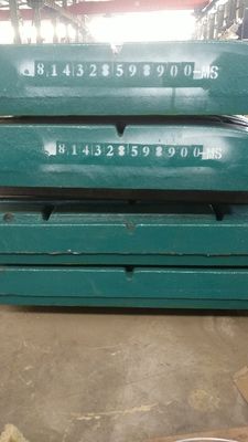 1000KG βάρος υψηλού μαγγανικού χάλυβα χύτευσης πλάκα σαγόνι για C105 C106 σαγόνι συντρίμμια μέρη φθοράς