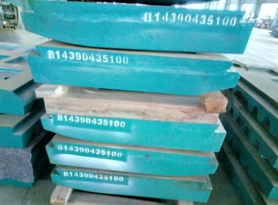 Υψηλής αντοχής πλάκα σαγόνου συντρίπτη για μηχανή C110 C125 Μέρη και σχέδια Αριθμός