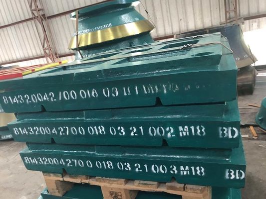OEM πλάκα σαγόνι για CJ412 πέτρα σπαστικό σαγόνι αποδεκτό στο πρότυπο EN124