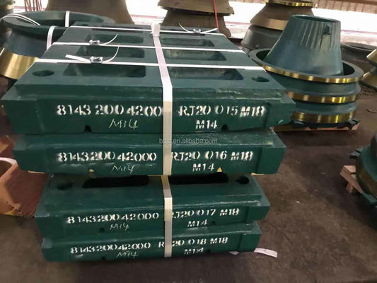 OEM πλάκα σαγόνι για CJ412 πέτρα σπαστικό σαγόνι αποδεκτό στο πρότυπο EN124
