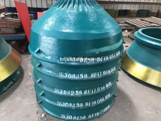 Σχεδιασμός Mn18Cr2 Κωνκός και Μανδύα για HP100 HP200 HP300 Πετρό Κωνικό Συγκρατητή ανταλλακτικά