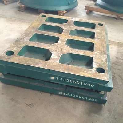 1000KG βάρος συντρίμμιο C125 σαγόνι συντρίμμιο Τμήματα φθοράς πλάκα σαγόνι για εξορυκτικό μηχάνημα EN124 πρότυπο