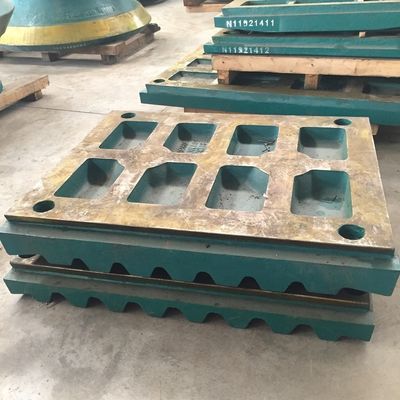 1000KG βάρος συντρίμμιο C125 σαγόνι συντρίμμιο Τμήματα φθοράς πλάκα σαγόνι για εξορυκτικό μηχάνημα EN124 πρότυπο