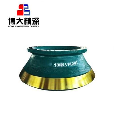 Δυνατότητα Mantle And Bowl Liner για GP11F GP220 GP550 Επεξεργασία χύτευσης Τύπος χύτευσης
