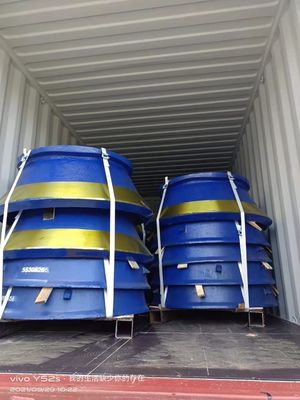 Εφαρμόστε στο HP300 HP400 Κωνικό Crusher Bowl Liner και Mantle Wear Τμήματα Χύτευση επεξεργασμένο