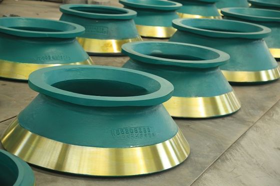 Μακροχρόνια διάρκεια ζωής HP500 Crusher Bowl Liner σε υλικό Mn18Cr2 για εξατομικευμένα μέρη φθοράς
