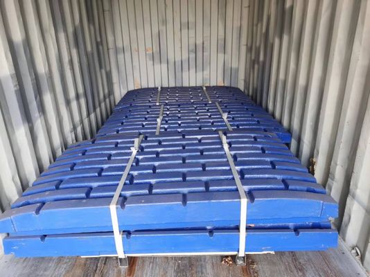 Ενεργειακή εξόρυξη OEM Casting Liner C80 Τμήματα κατακερματιστή σαγόνων Τίνακα σαγόνων 814390305300 με σχεδιασμό
