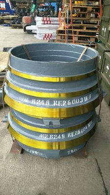 1000 KG βάρος H3800 ανταλλακτικά Mantle Bowl Liner για ομαλή εξόρυξη μεταλλεύματος
