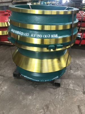 Μακροχρόνια διάρκεια ζωής HP500 Crusher Bowl Liner σε υλικό Mn18Cr2 για εξατομικευμένα μέρη φθοράς