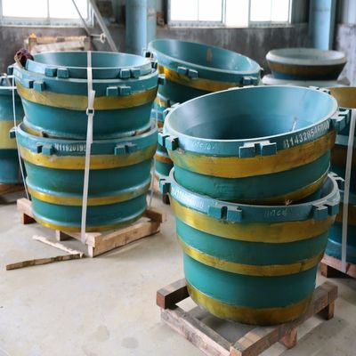 Υψηλό μαγγανικό χάλυβα GP200 Κωνικό Crusher Wear Τμήματα Mantle και Κωνκώδη με ανταγωνιστική
