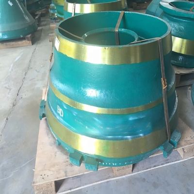 Υψηλό μαγγανικό χάλυβα GP200 Κωνικό Crusher Wear Τμήματα Mantle και Κωνκώδη με ανταγωνιστική