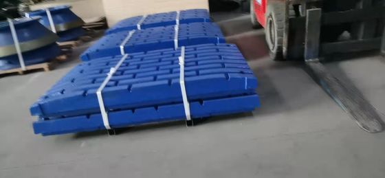 Δικαιούμενες OEM C125 C145 Crusher Cast Steel Wear Jaw Plates για τη βιομηχανία εξόρυξης ενέργειας