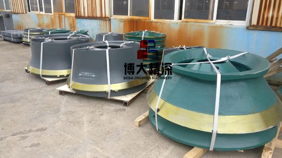 Μεγάλο μαγγανικό χάλυβα Κωνικό Crusher Τμήματα φθοράς σε ζωντανά χρώματα