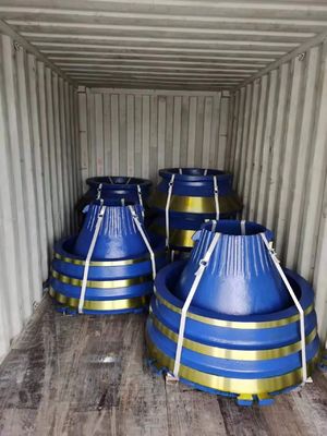 GP300 Μέρη συντρίπτη κώνου Mn18cr2 Κωνικό δαχτυλίδι μανδύα μπολ ελαστικό με διαδικασία σφυρηλάτησης