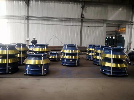 OEM Αποδεκτό Κωνικό Συσσωρευτικό Τμήματα Φθοράς Mn18Cr2 HP4 Κούπα Κούπα και Μανδύα για την εξόρυξη μετάλλου