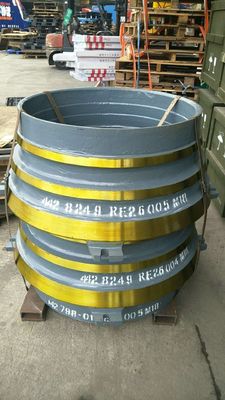 Δικαιούμενο OEM CH430 High Manganese Cone Crusher Wear Parts Mantle and Concave για την εξόρυξη μεταλλεύματος