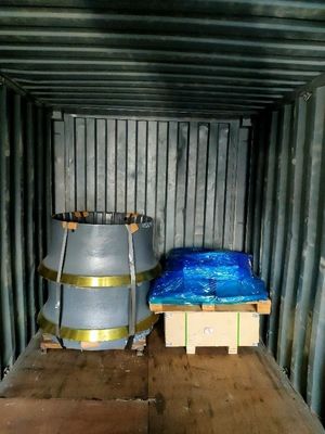 Υψηλού μαγγανίου χάλυβα CS430 Κωνικό συντρίμμιο μανδύα μέρος φθοράς που χρησιμοποιείται για μηχανή εξόρυξης