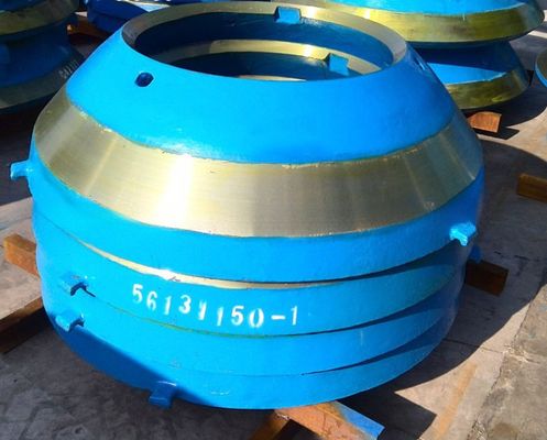 TEREX Κωνικό Συγκρατητή Mantle Bowl Liner Τμήματα φθοράς για την εξόρυξη μετάλλου σε πολύχρωμες παραλλαγές
