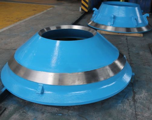 TEREX Κωνικό Συγκρατητή Mantle Bowl Liner Τμήματα φθοράς για την εξόρυξη μετάλλου σε πολύχρωμες παραλλαγές