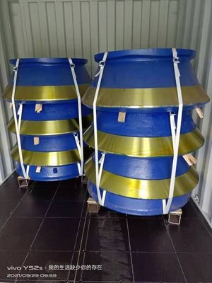 Σχεδιασμός Κωνικό Crusher Wear Τμήματα Mantle Κωνκώδες μπολ Εφοδιασμοί με μακρά διάρκεια ζωής